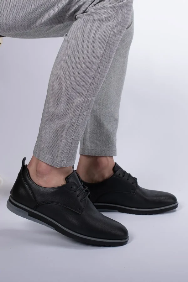 کفش رسمی مردانه کژوال ۰۰۱۲۲۰۶ مشکی مشکی - 6367