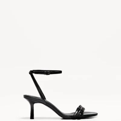 کفش صندل زنانه بنددار کفی پاشنه‌بلند مدل - 5975