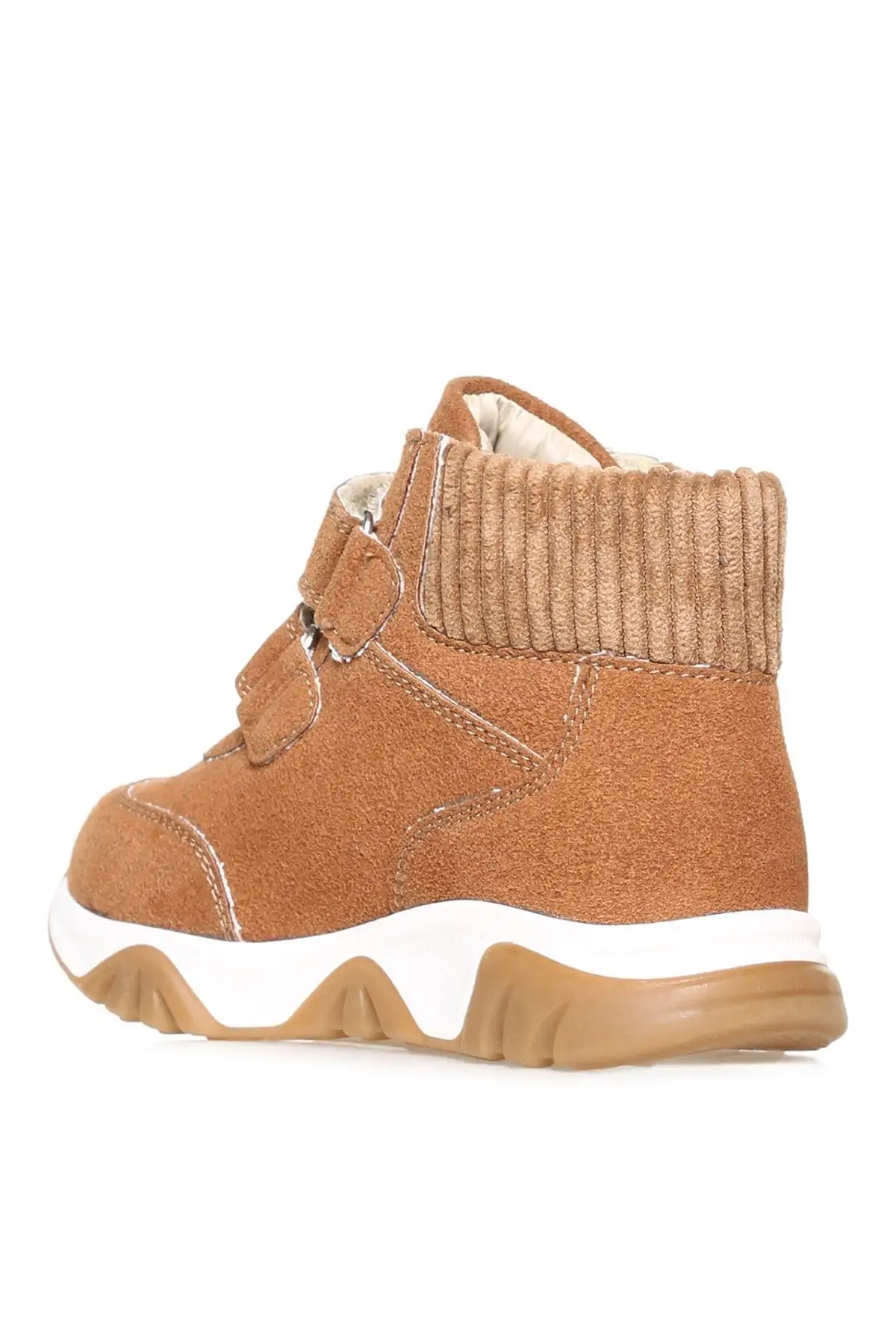 بوت بچگانه رومیزی نوزاد با طرح پارچهای و قهوهای - 6653 بوت بچگانه رومیزی نوزاد با طرح پارچهای و قهوهای - 6653