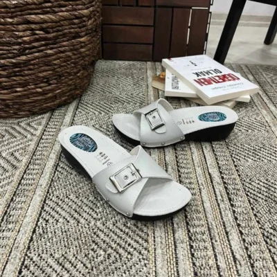 کفش راحتی خانه طبی زنانه با کفی تمام اورتودنسی مناسب برای پاشنهدرد - 6999