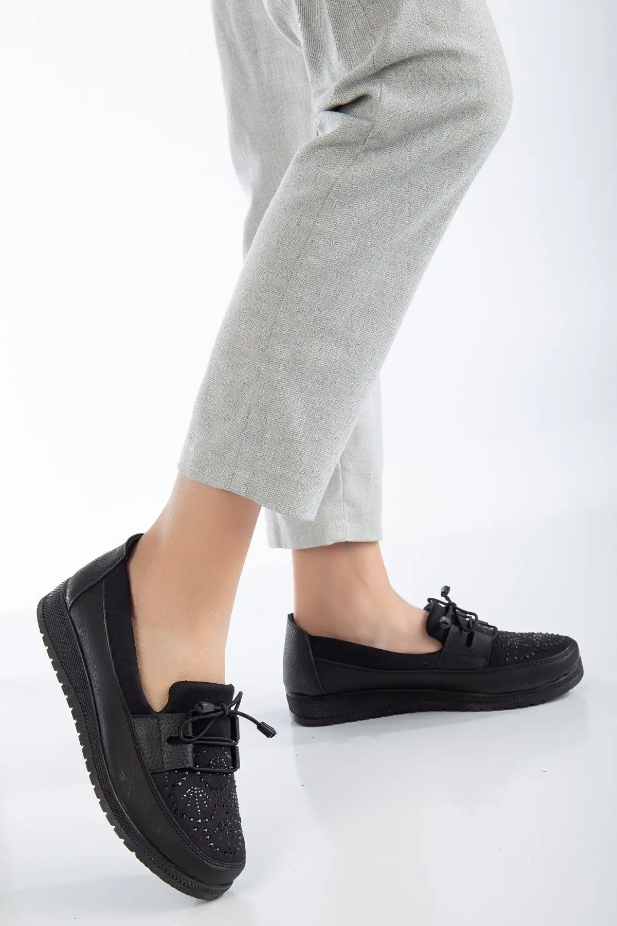 کفش ورزشی روزمره  مادر با سنگهای زینتی - 5540 کفش ورزشی روزمره مادر با سنگهای زینتی - 5540