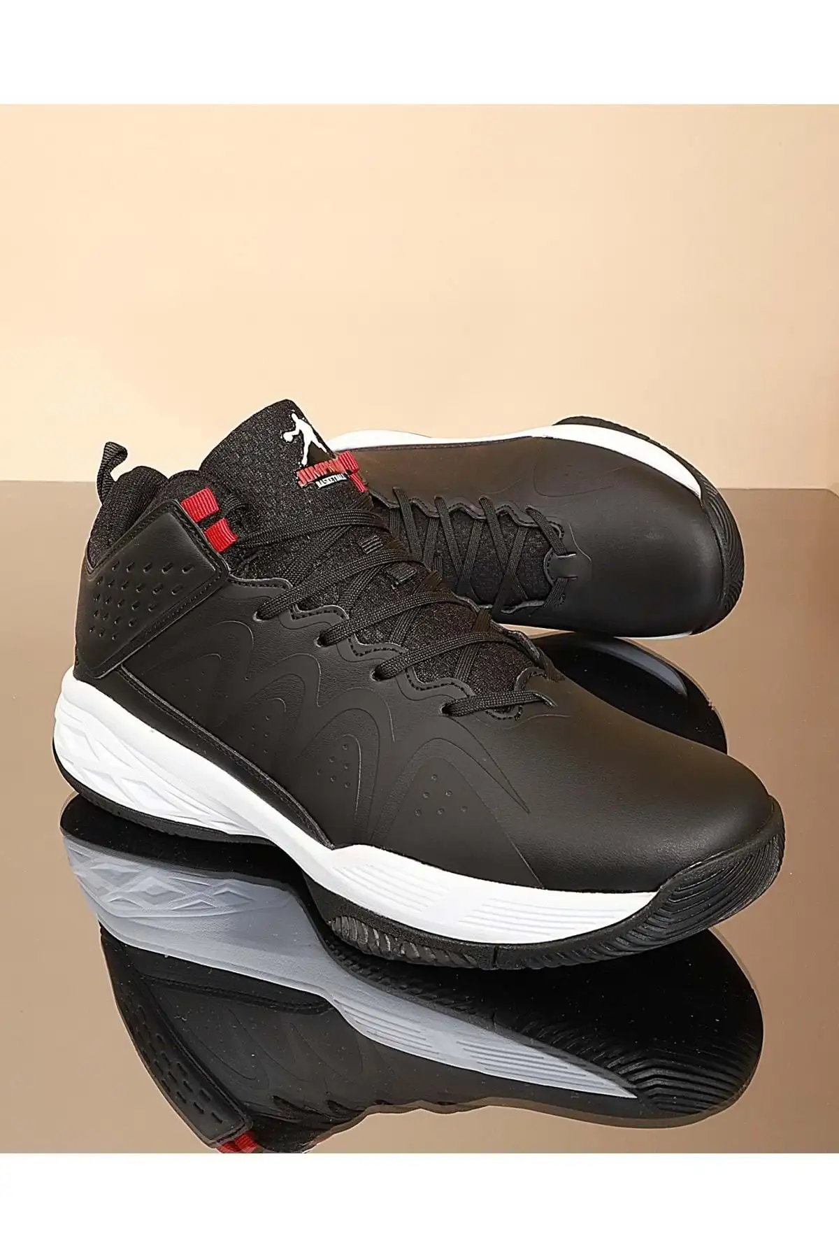 کفش بسکتبال حرفه‌ای کونفورس مدل 1694-28652 با کفی آناتومیک در رنگ مشکی و سفید - 5736