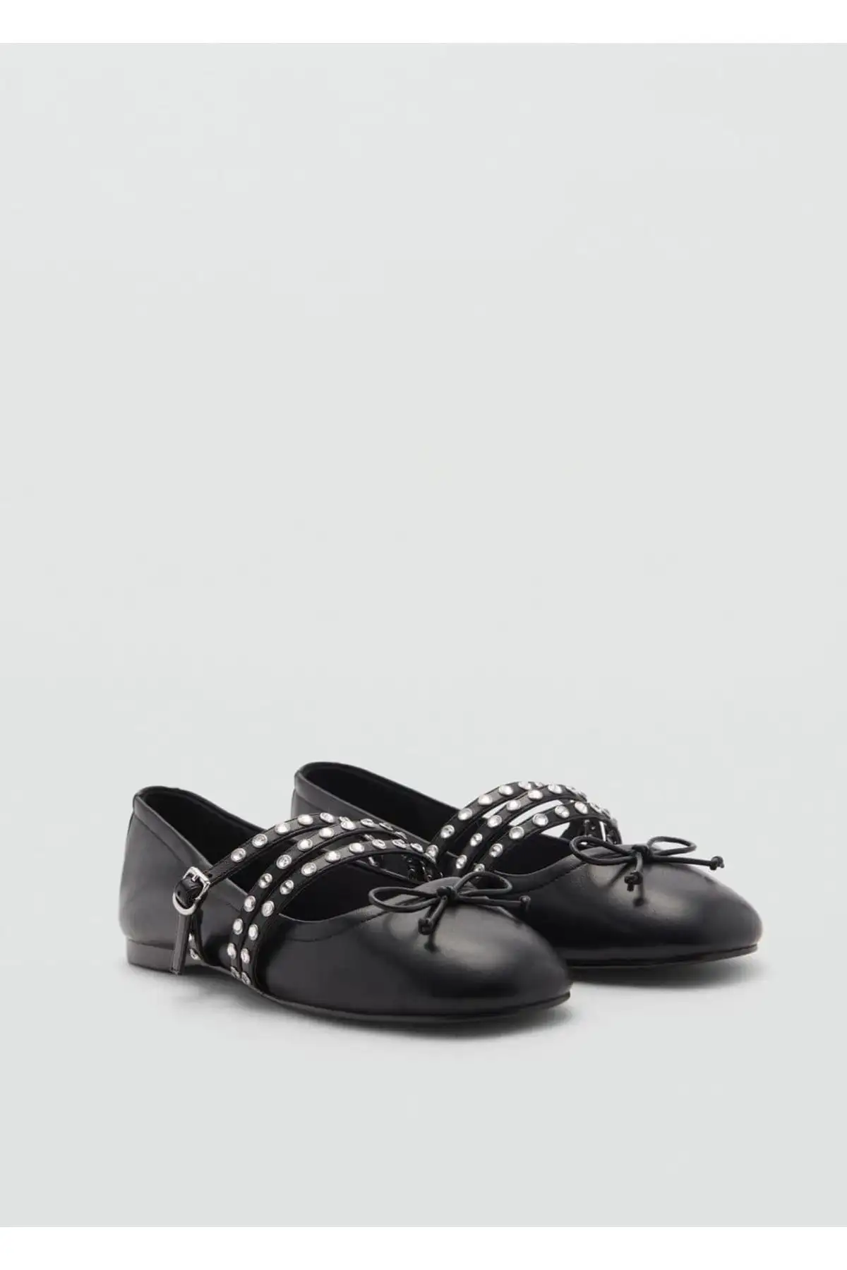 کفش تخت زنانه بابت با بند و زبانهدار - 5806 کفش تخت زنانه بابت با بند و زبانهدار - 5806