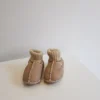 کفش نوزاد پسر پاپوش مخملی چرم با پوست برای دختران و ان - 6582