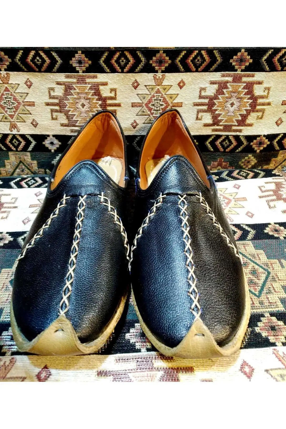 کفش مجلسی زنانه یمنی (چاریق)، یمنی دنیای عثمانی، یمنی چرمی، رنگ سیاه. - 5706 کفش مجلسی زنانه یمنی (چاریق)، یمنی دنیای عثمانی، یمنی چرمی، رنگ سیاه. - 5706