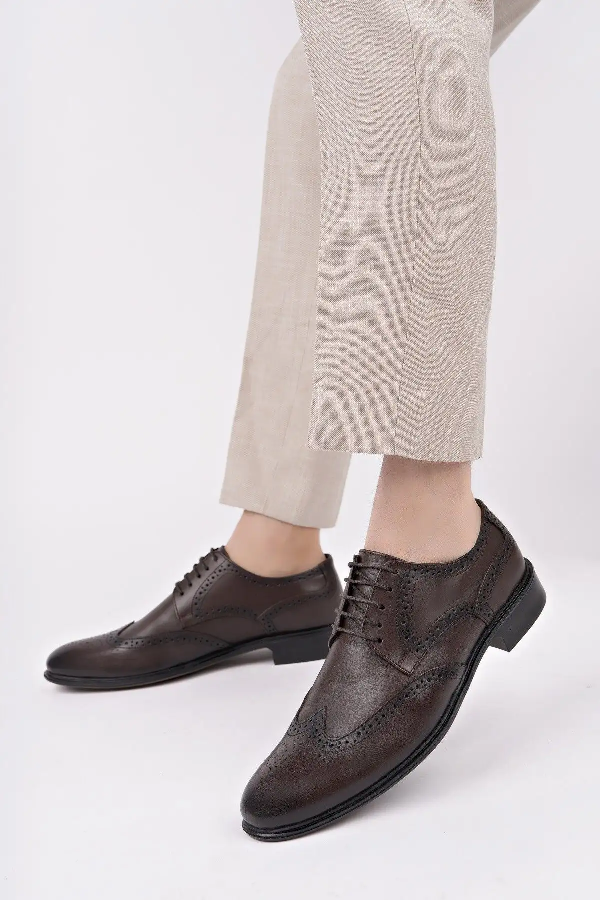 کفش رسمی مردانه H046 کلاسیک چرم طبیعی - 7021