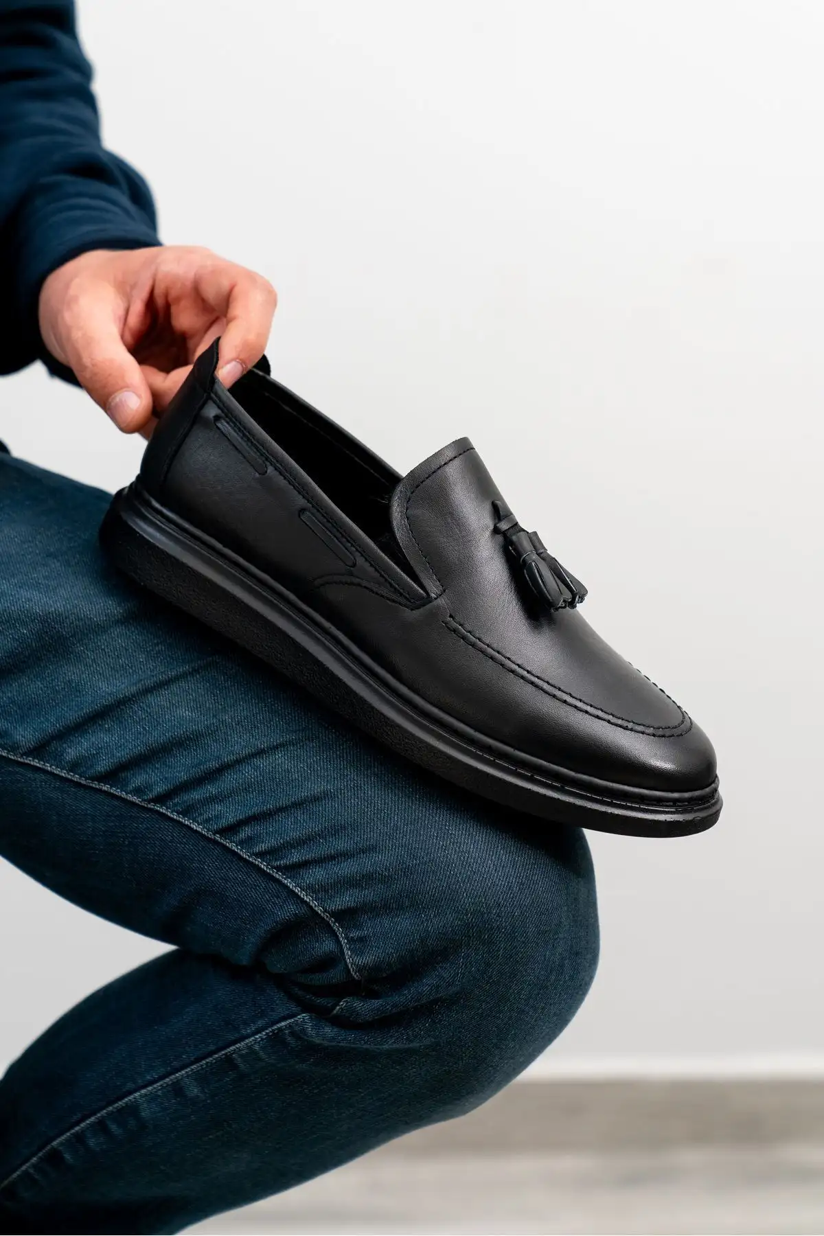 کفش رسمی مردانه 1. کلاسیک 2. چرم طبیعی 3. روزمره 4. loafer - 6363