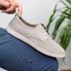 کفش روزمره مردانه 1. چرمی اصل 2. 3. تابستانی 4. لوفر به رنگ بژ - 6483
