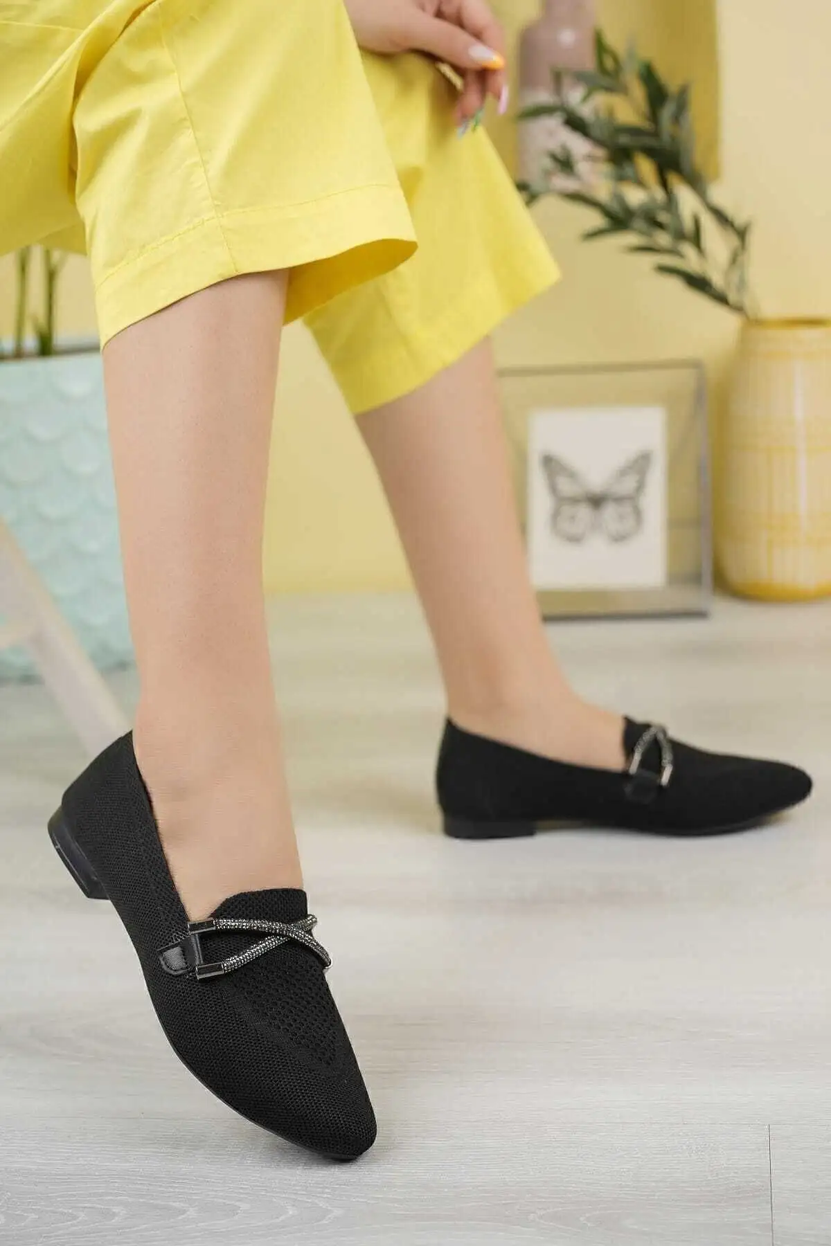 کفش ورزشی روزمره تریکو چپراز بابت سیاه - 6615 کفش ورزشی روزمره تریکو چپراز بابت سیاه - 6615