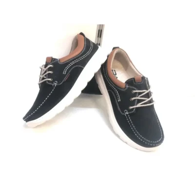 کفش روزمره مردانه کیفیت عالی مدل تیمبرلند از جنس تمام اورتوپدیک نوبوک چرم با کفی سبک - 6397