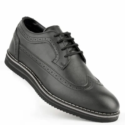 کفش روزمره مردانه اُکسفورد مدل Freemax.1118 در رنگ سیاه چرم - 6044