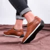 کفش سایز بزرگ مردانه روزمره راحتی از چرم طبیعی، کژوال، ۱۰۰٪ چرم، مناسب برای چهار فصل - 5674