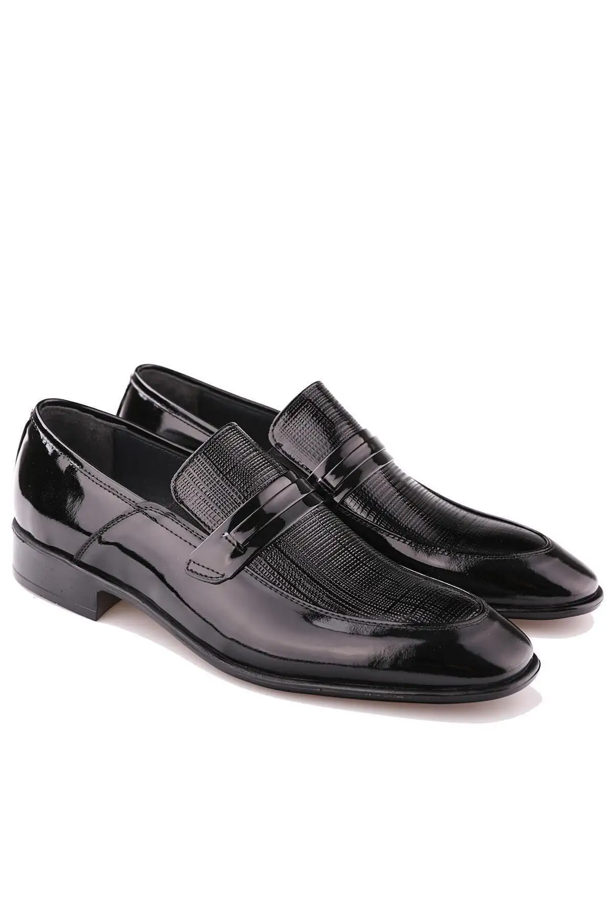 کفش رسمی مردانه  کلاسیک  چرمی مشکی طبیعی - 7018 کفش رسمی مردانه کلاسیک چرمی مشکی طبیعی - 7018