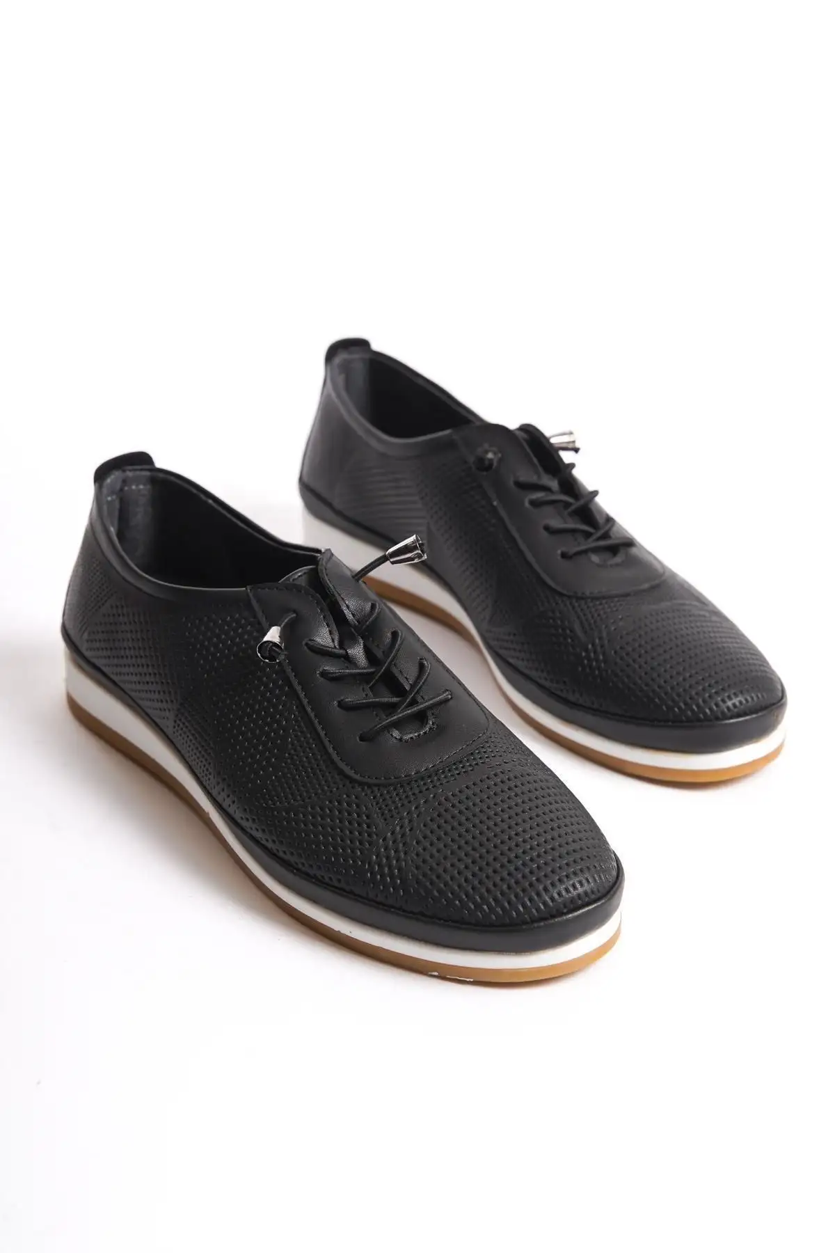 کفش اداری زنانه  روزمره  با بند، راحت و ارگونومیک از جنس چرم - 6243 کفش اداری زنانه روزمره با بند، راحت و ارگونومیک از جنس چرم - 6243