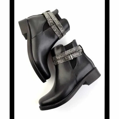 بوت و نیم بوت زنانه ی مشکی K02156201409 - 6187