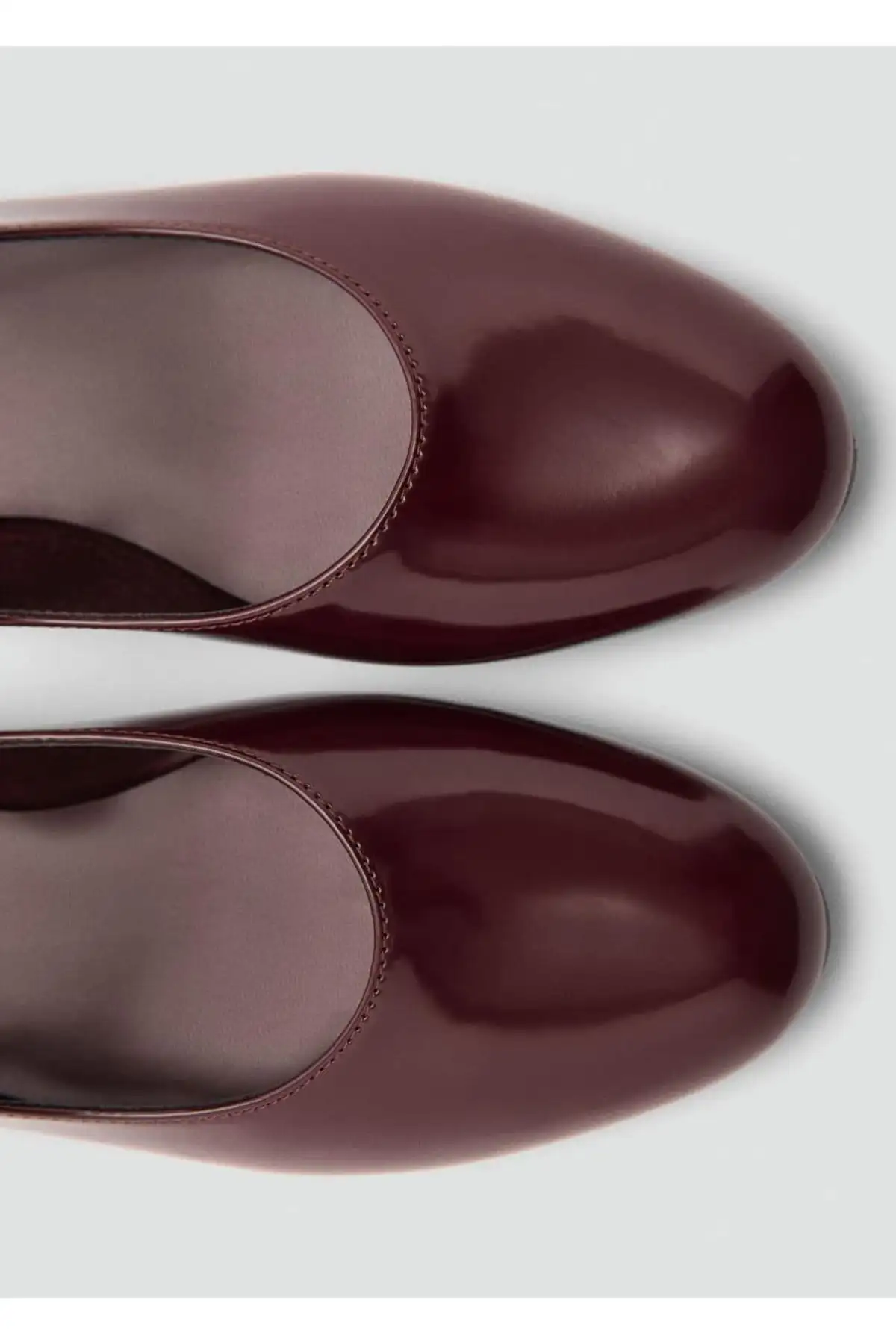 کفش تخت زنانه بابت بند دار با ظاهر روگان - 5827 کفش تخت زنانه بابت بند دار با ظاهر روگان - 5827