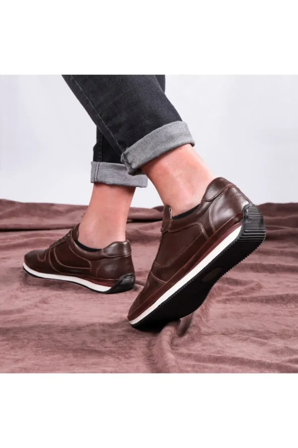 کفش سایز بزرگ مردانه حتی روزمره چرم اصل، کژوال، ۱۰۰% چرم، چهار فصل - 5677