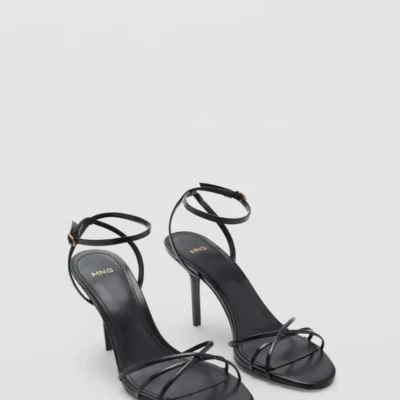 کفش صندل زنانه سندل پاشنه‌دار بنددار - 5969