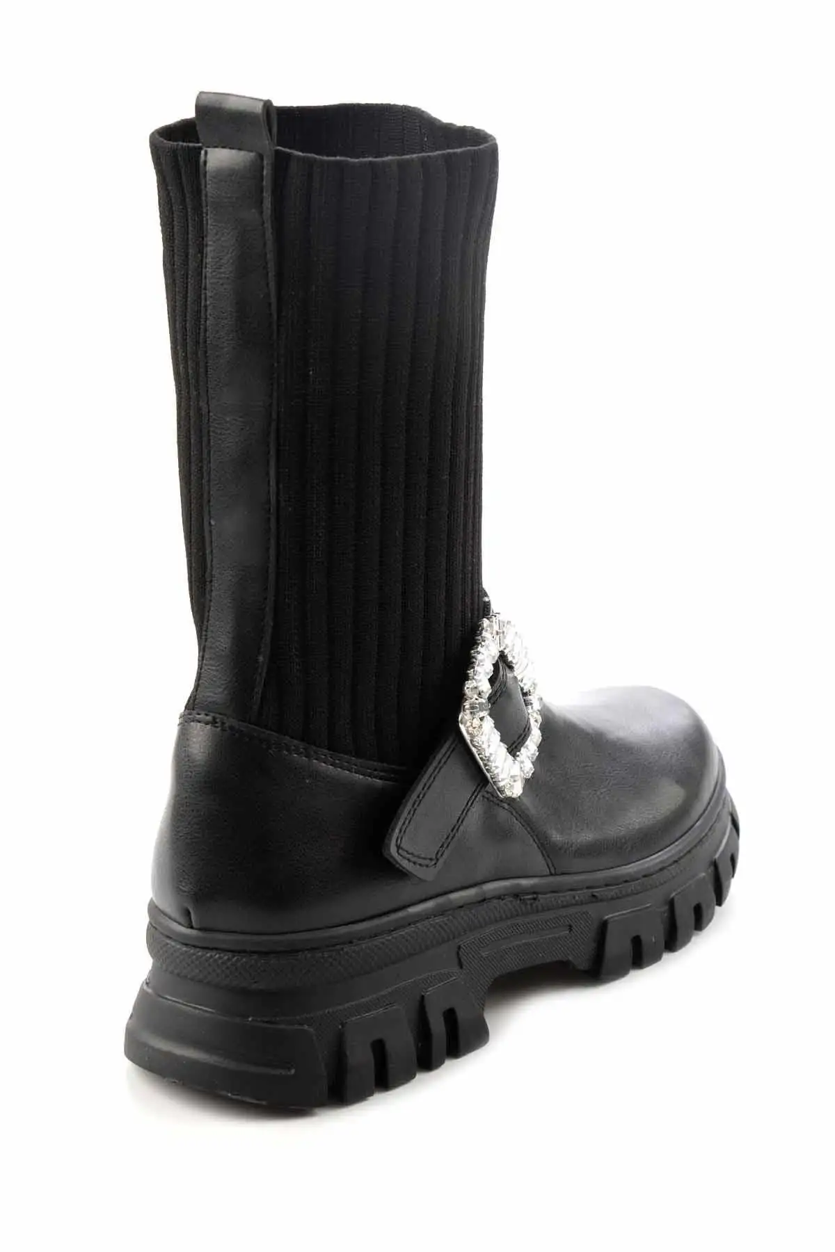 بوت و نیم‌ بوت زنانه چکمه مشکی K02921020109 - 6194