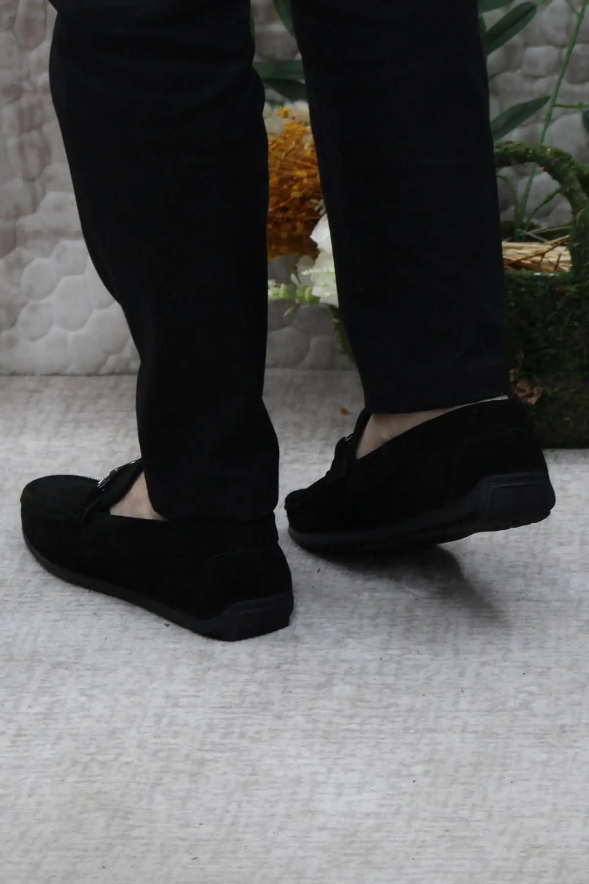 کفش رسمی مردانه 31012   بربری از چرم سوئدی مشکی - 5945 کفش رسمی مردانه 31012 بربری از چرم سوئدی مشکی - 5945