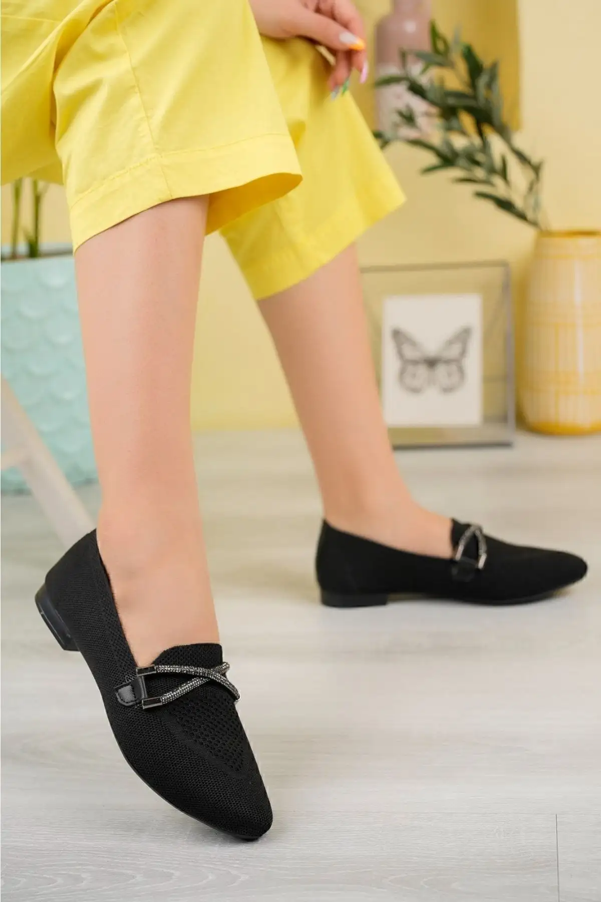 کفش ورزشی روزمره تریکو چپراز بابت سیاه - 6615 کفش ورزشی روزمره تریکو چپراز بابت سیاه - 6615