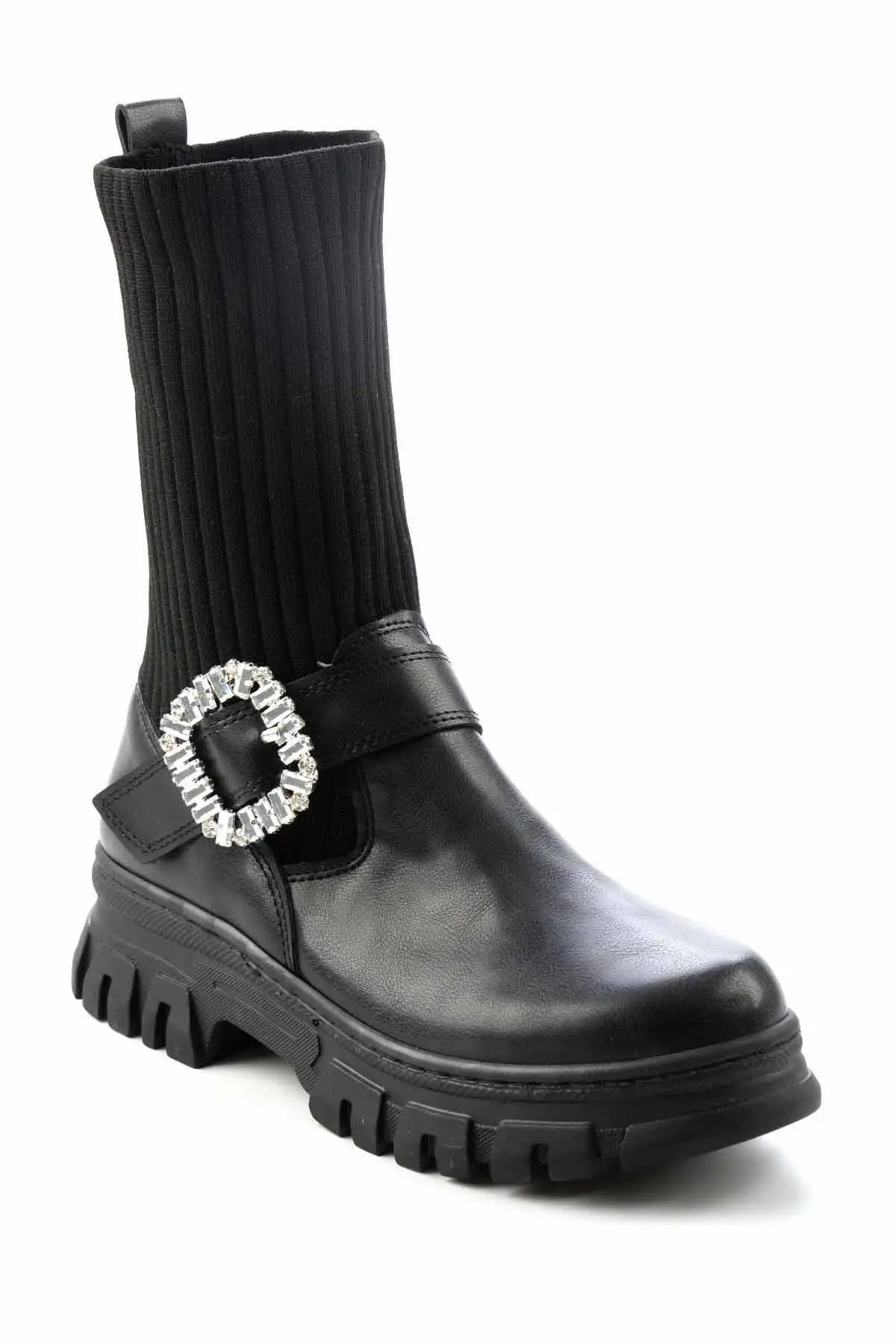 بوت و نیم‌ بوت زنانه چکمه مشکی K02921020109 - 6194