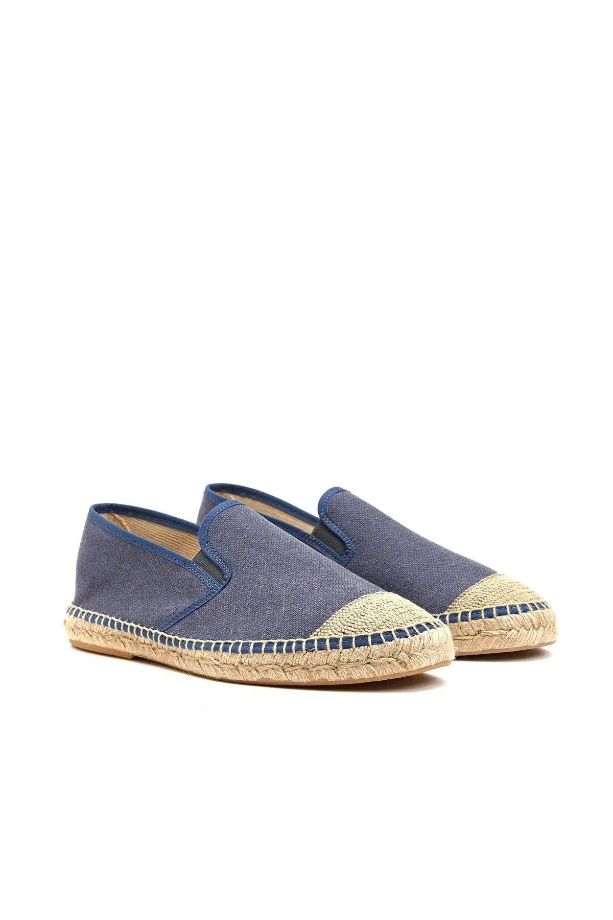 کفش روزمره مردانه اسپادریل کتان آبی - 6399 کفش روزمره مردانه اسپادریل کتان آبی - 6399