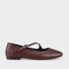 کفش اداری زنانه روزمره چرم bordo - 6775