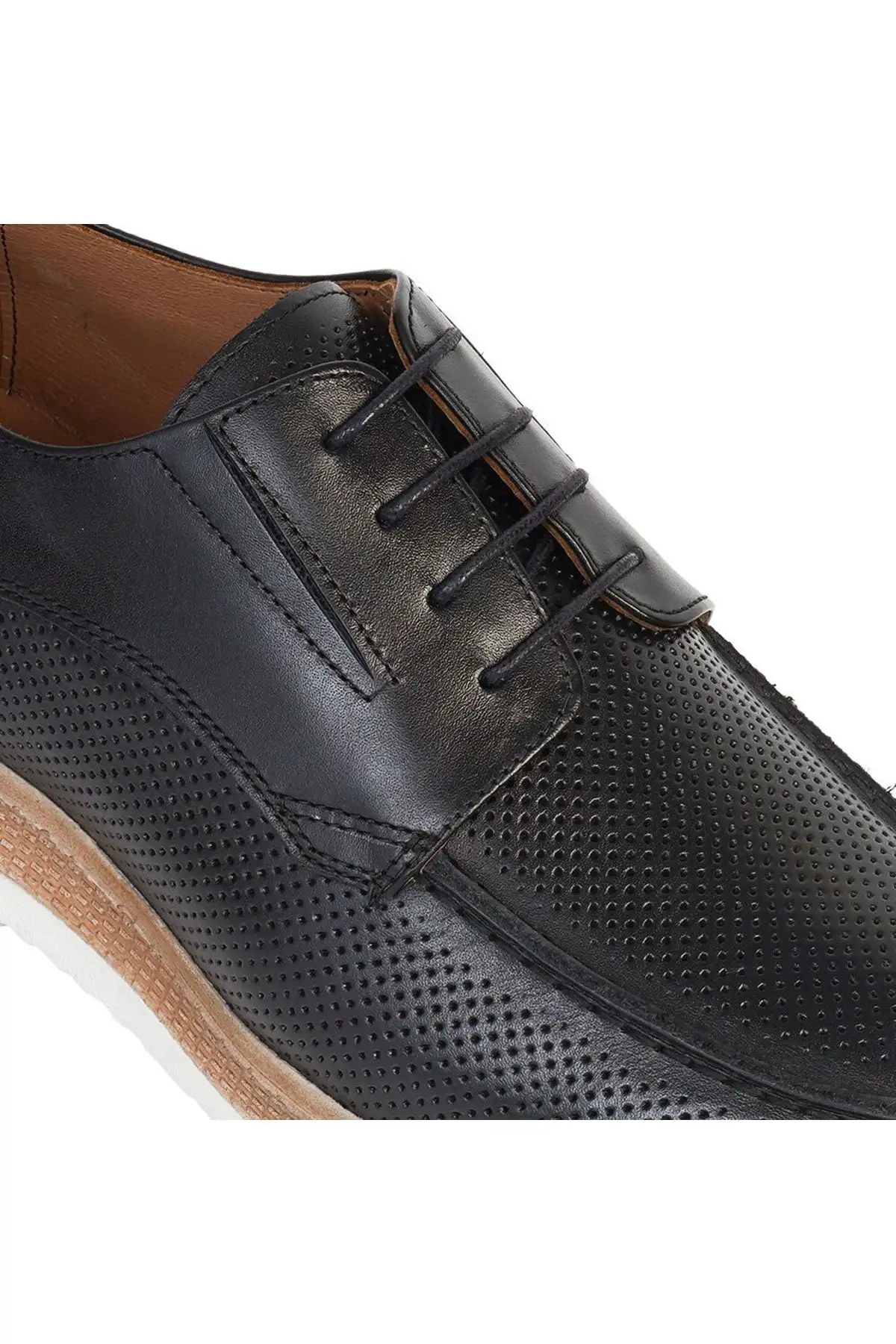 کفش رسمی مردانه   چرم طبیعی مشکی کژوال - 6959 کفش رسمی مردانه چرم طبیعی مشکی کژوال - 6959