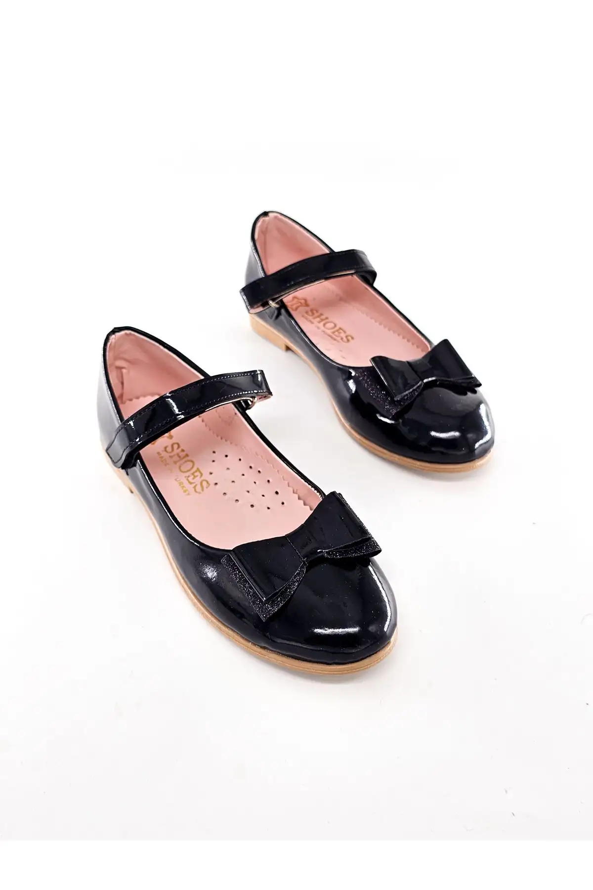 کفش دخترانه  باله  با پاشنه پزشکی و زیره براق - 5844 کفش دخترانه باله با پاشنه پزشکی و زیره براق - 5844