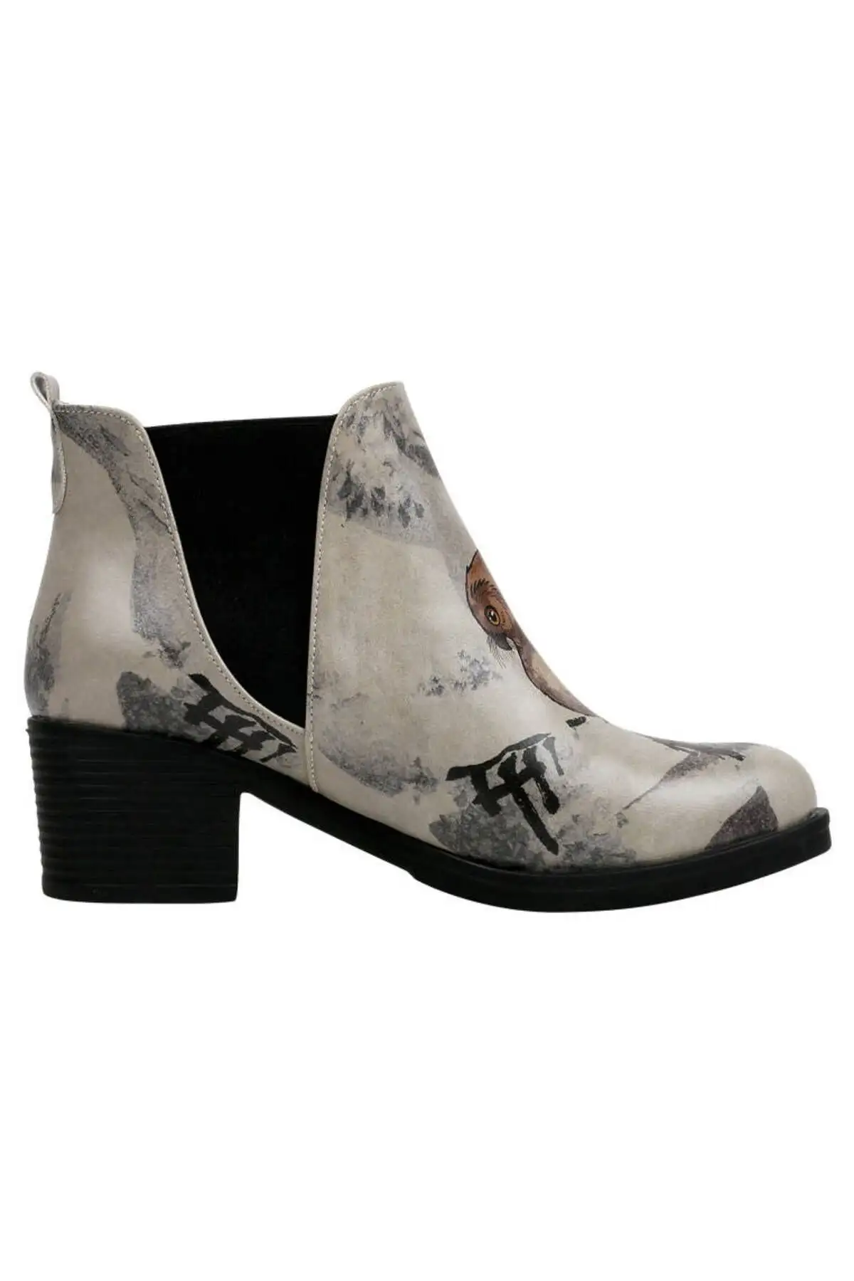 بوت و نیم بوت زنانه  قاچاقی  از جنس چرم گیاهی با رنگ بژ - طراحی «چت کردن بر ری یک شاخه» - 6686 بوت و نیم بوت زنانه قاچاقی از جنس چرم گیاهی با رنگ بژ - طراحی «چت کردن بر ری یک شاخه» - 6686