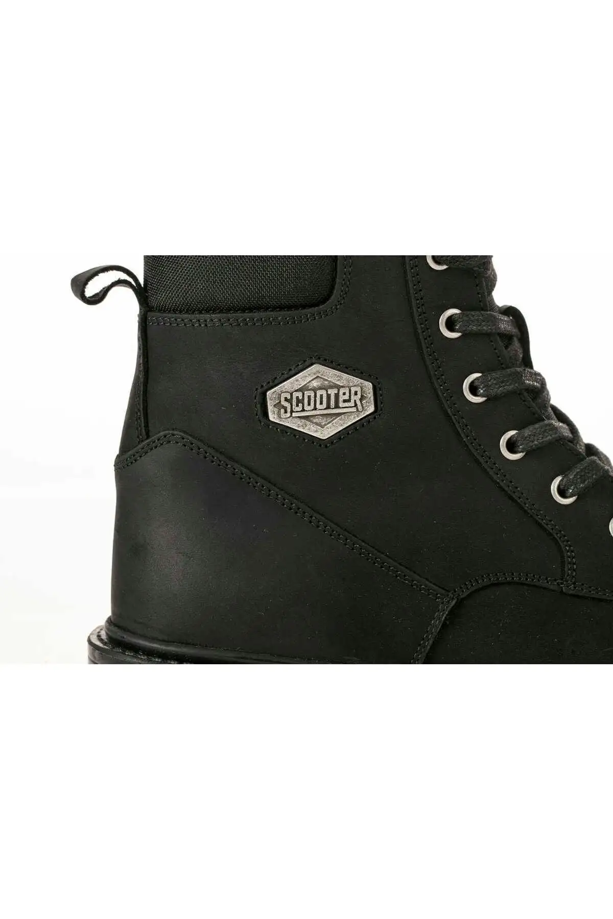 بوت مردانه چکمه چرم مشکی M5121cs - 5603