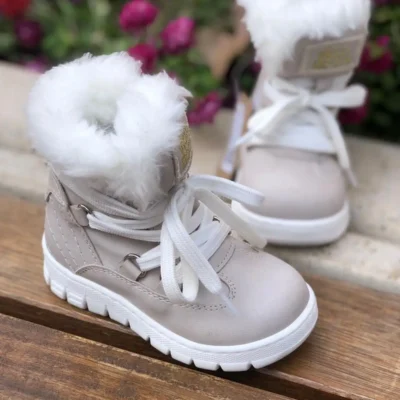 بوت بچگانه کفش دخترانه کپا با زیپ و طراحی راحت - 6136