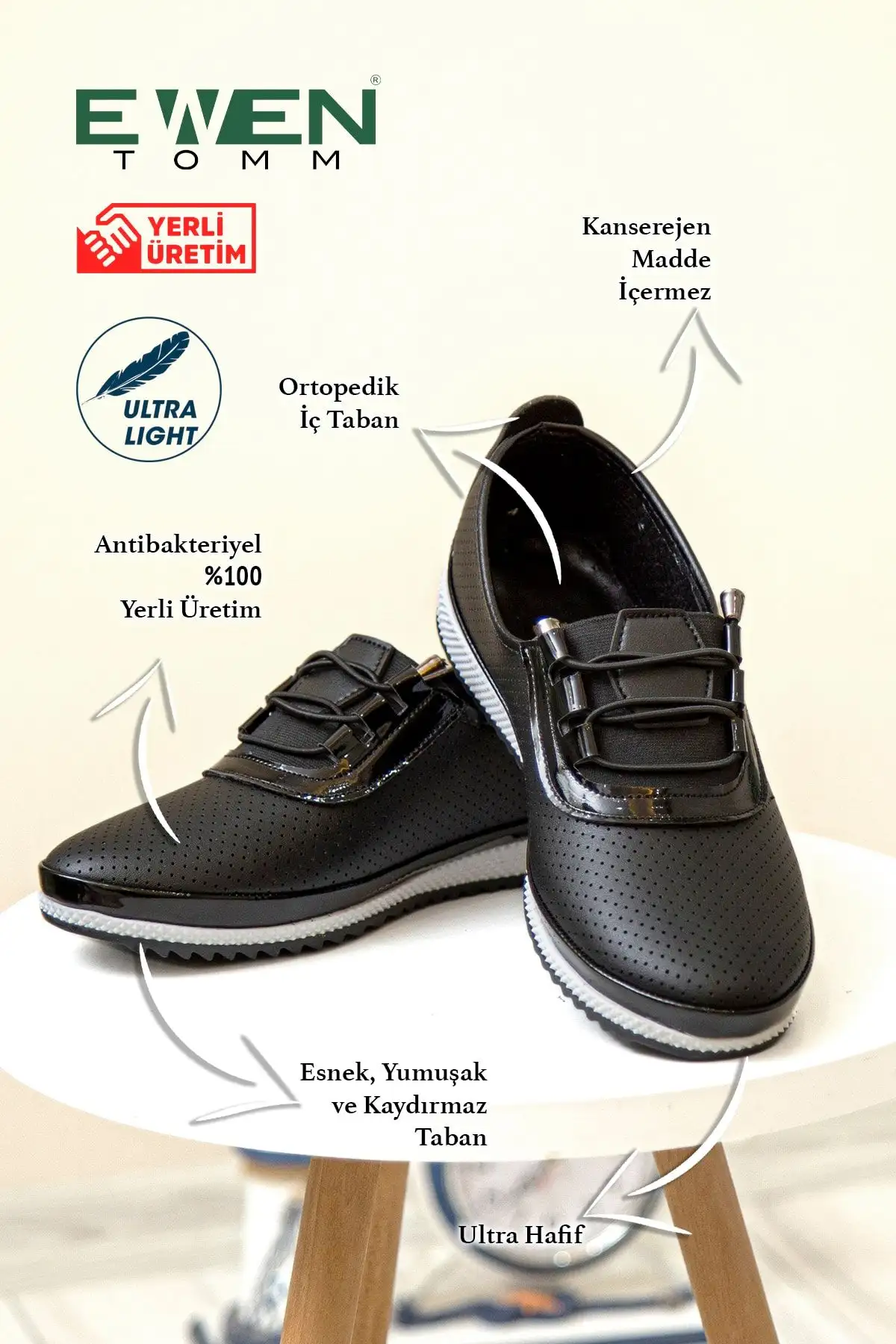 کفش ورزشی روزمره  راحتی زنانه چرم سوراخدار با بند نرم اورتوپدیک  - 6630 کفش ورزشی روزمره راحتی زنانه چرم سوراخدار با بند نرم اورتوپدیک - 6630