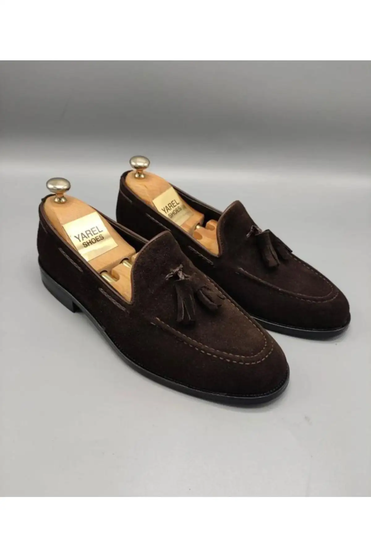 کفش رسمی مردانه  چرم طبیعی قهوهای تیره کُرچیک - 6361 کفش رسمی مردانه چرم طبیعی قهوهای تیره کُرچیک - 6361