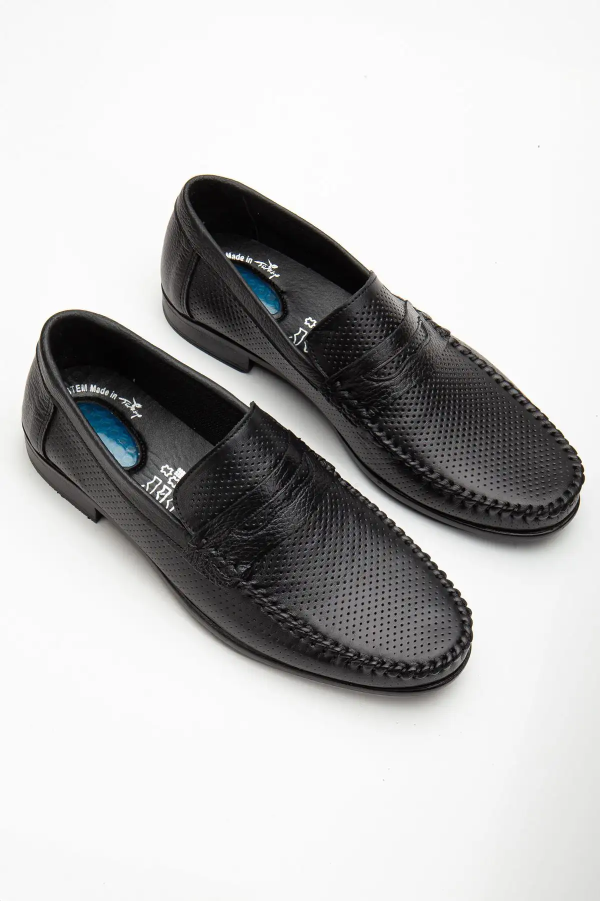 کفش رسمی مردانه روزمره راحت مشکی با جلد طبیعی - 6021 کفش رسمی مردانه روزمره راحت مشکی با جلد طبیعی - 6021