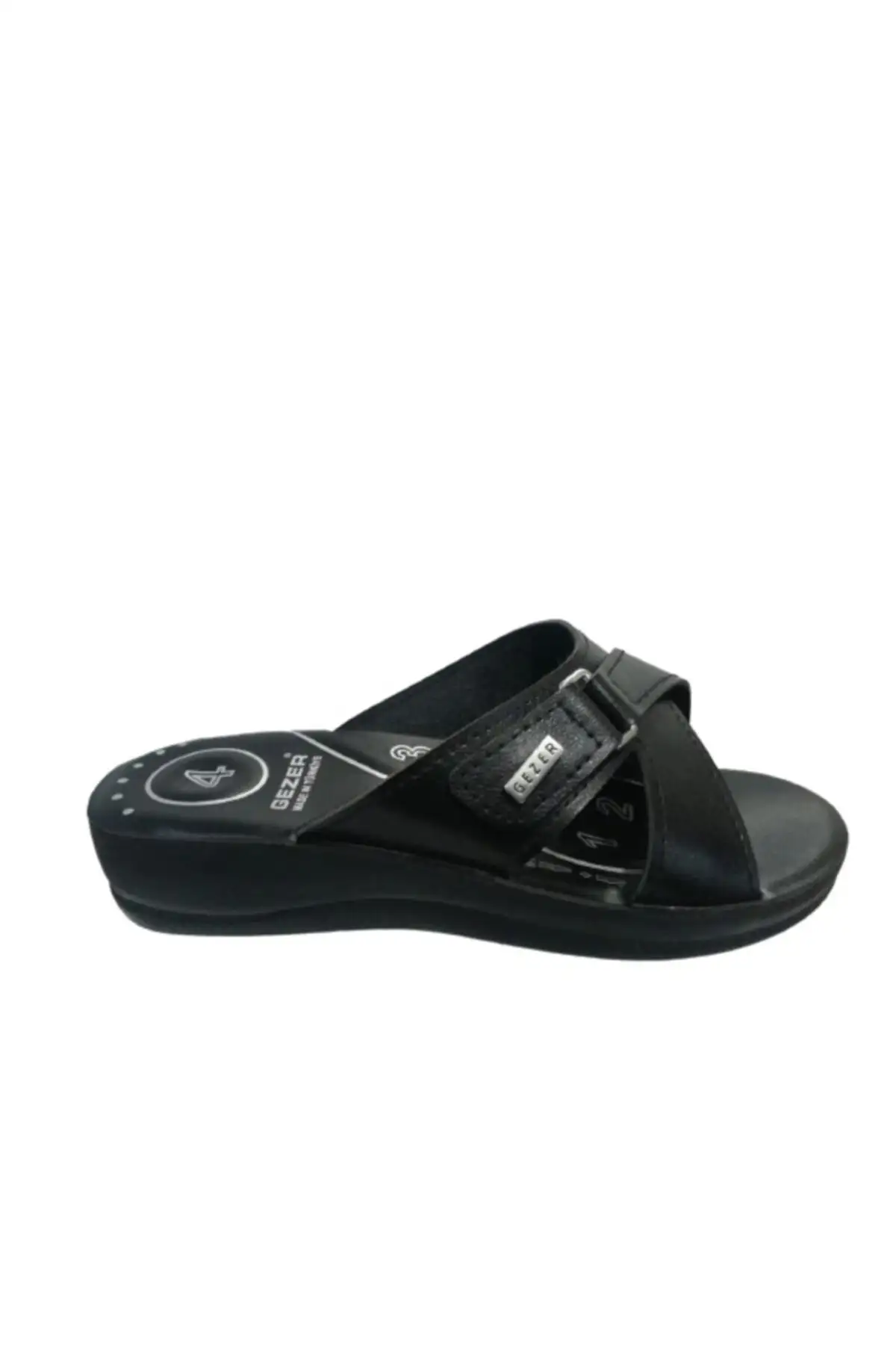 کفش راحتی خانه Ge082-10   زنانه بند دار مشکی ortopedik - 6339 کفش راحتی خانه Ge082-10 زنانه بند دار مشکی ortopedik - 6339