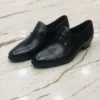 کفش رسمی مردانه کلاسیک بدون بند با پاشنه تخم مرغی ساخته شده از ۱۰۰% چرم، تولید ویژه روز چهارشنبه. - 6458