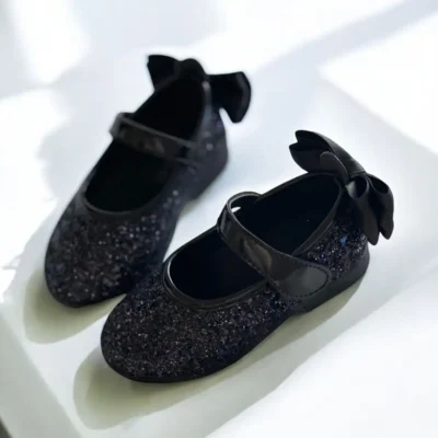 کفش دخترانه باله بنددار - 5849