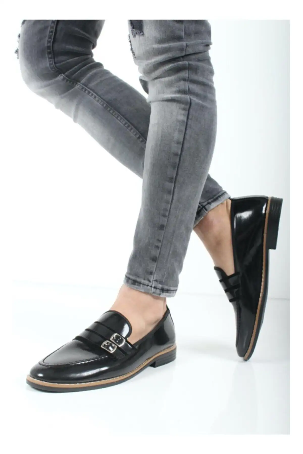 کفش رسمی مردانه لوفر با دو سگک Bonarelli-010 - 5926 کفش رسمی مردانه لوفر با دو سگک Bonarelli-010 - 5926