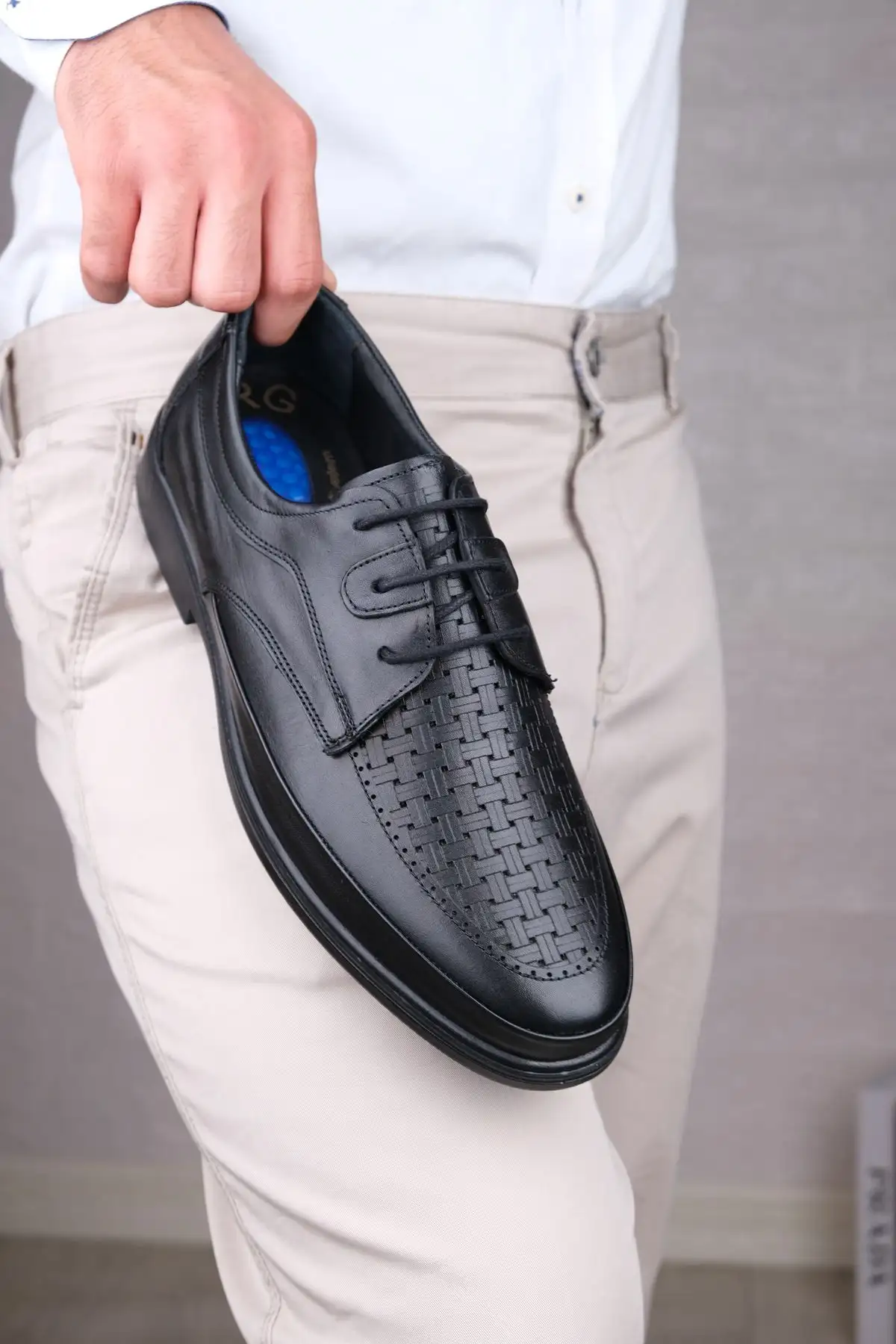 کفش رسمی مردانه بسیار سبک و نرم از چرم طبیعی - 7035