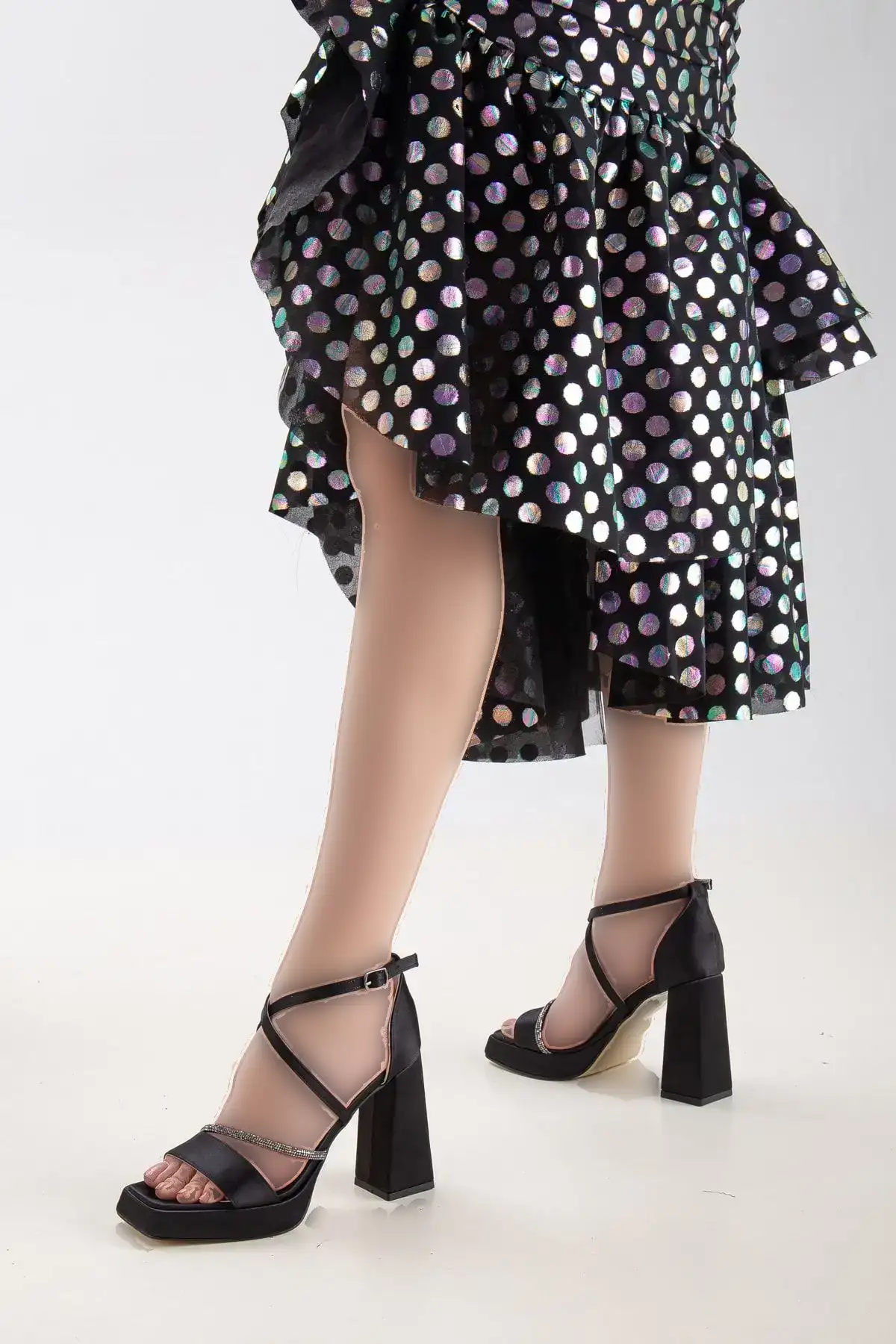 کفش مجلسی زنانه    پلتفرم با پاشنه بلند و گوشهدار - 6223 کفش مجلسی زنانه پلتفرم با پاشنه بلند و گوشهدار - 6223