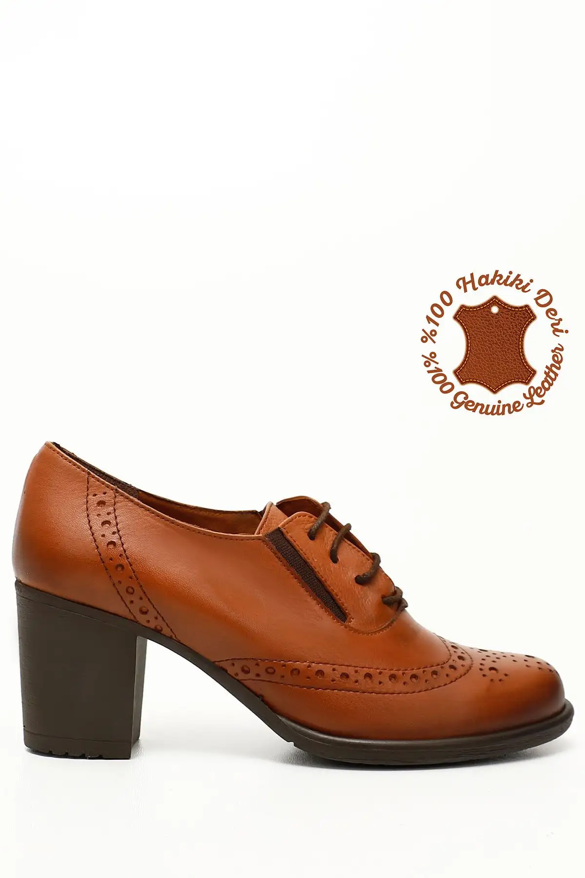 کفش اداری زنانه  آکسفورد با کف پاشنه متوسط و ضخامت معمولی، مدل با بند، چرم طبیعی به رنگ قهوهای بژ برای /دخترانه. - 5729 کفش اداری زنانه آکسفورد با کف پاشنه متوسط و ضخامت معمولی، مدل با بند، چرم طبیعی به رنگ قهوهای بژ برای /دخترانه. - 5729