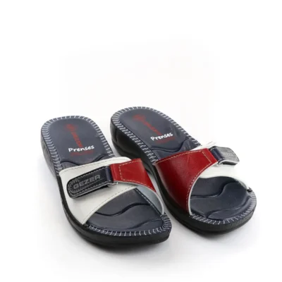 کفش راحتی خانه دمپایی زنانه تابستانی با بند چسبی قابل تنظیم - 6332