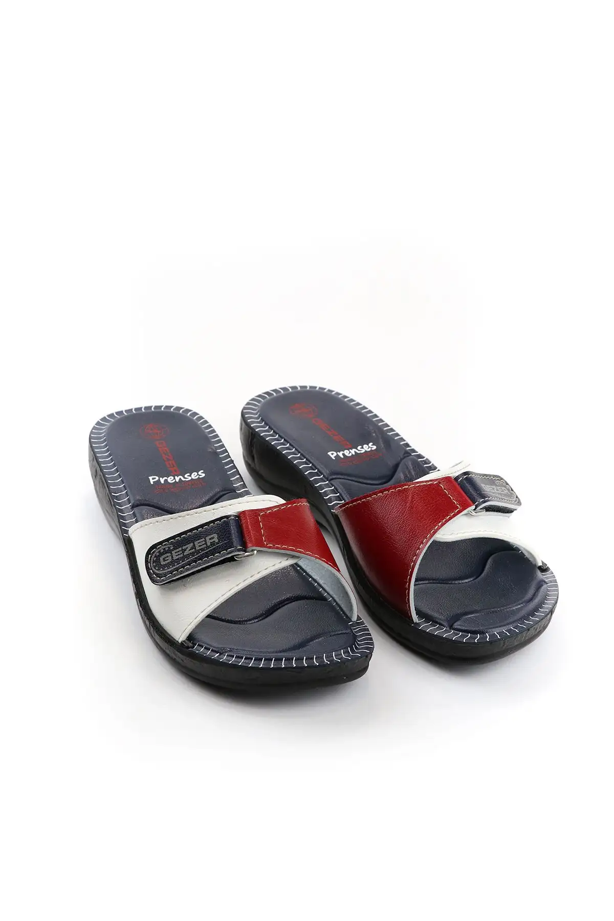 کفش راحتی خانه دمپایی زنانه تابستانی با بند چسبی قابل تنظیم - 6332