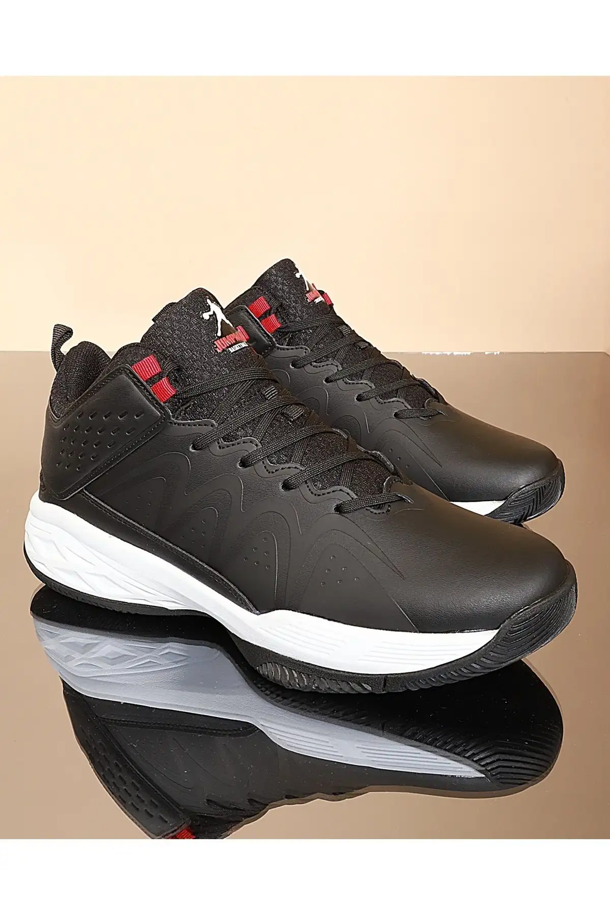 کفش بسکتبال حرفه‌ای کونفورس مدل 1694-28652 با کفی آناتومیک در رنگ مشکی و سفید - 5736