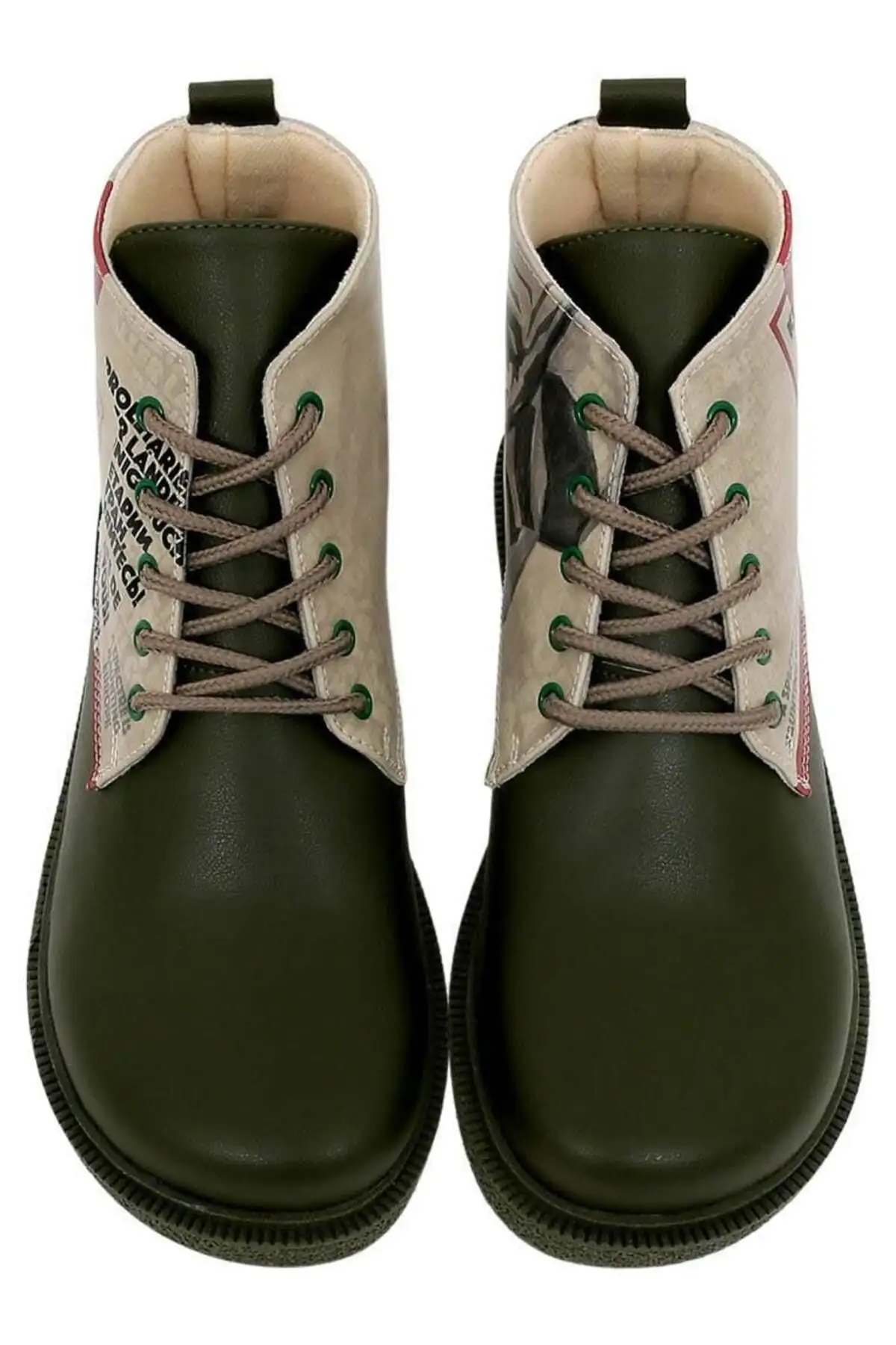 بوت و نیم بوت زنانه  چرم گیاهی  با رنگ خاکی - طراحی اسپکترا - 6176 بوت و نیم بوت زنانه چرم گیاهی با رنگ خاکی - طراحی اسپکترا - 6176