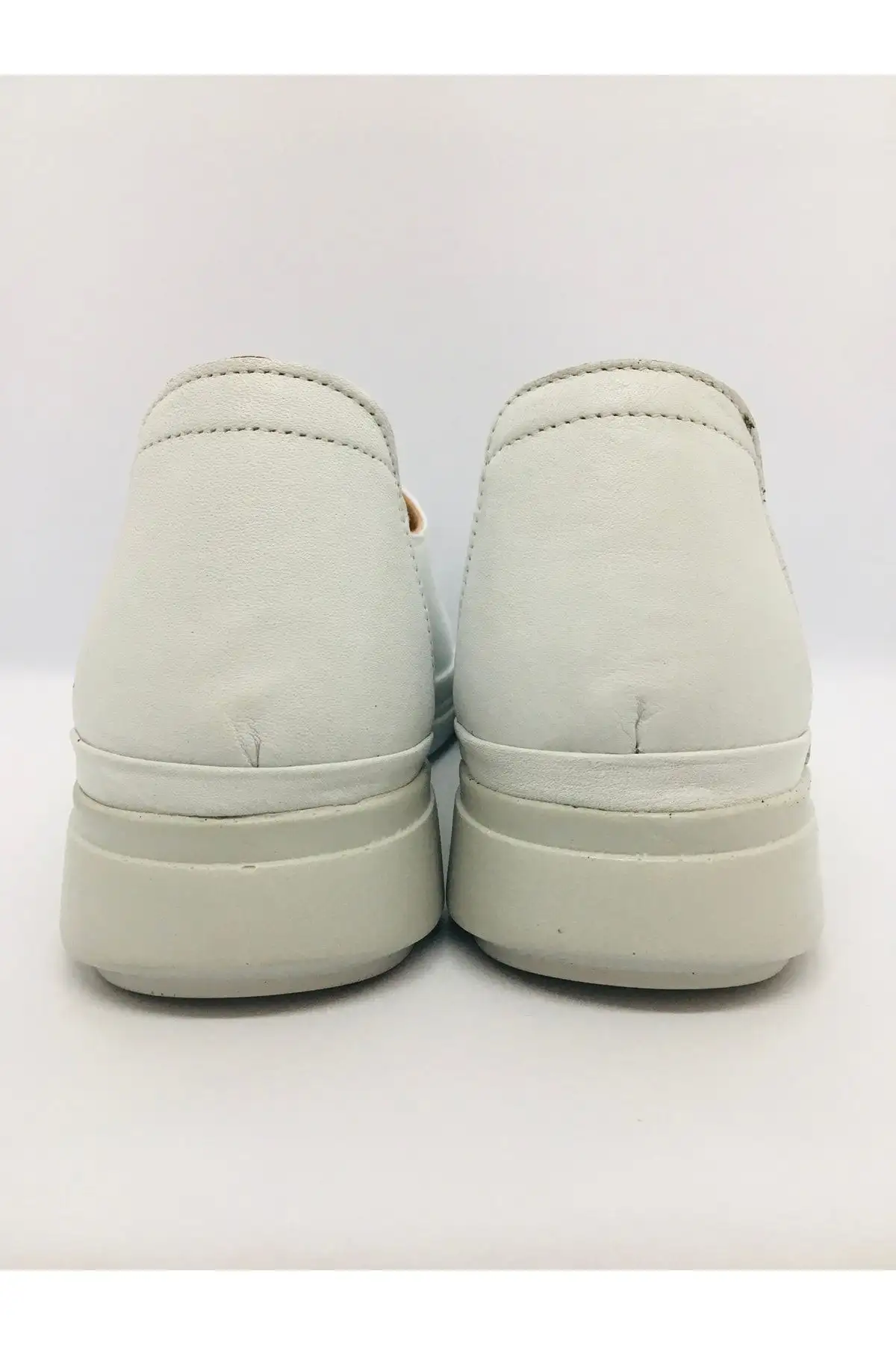 کفش طبی  زنانه چرمی 03-4505 سفید - 6733 کفش طبی زنانه چرمی 03-4505 سفید - 6733