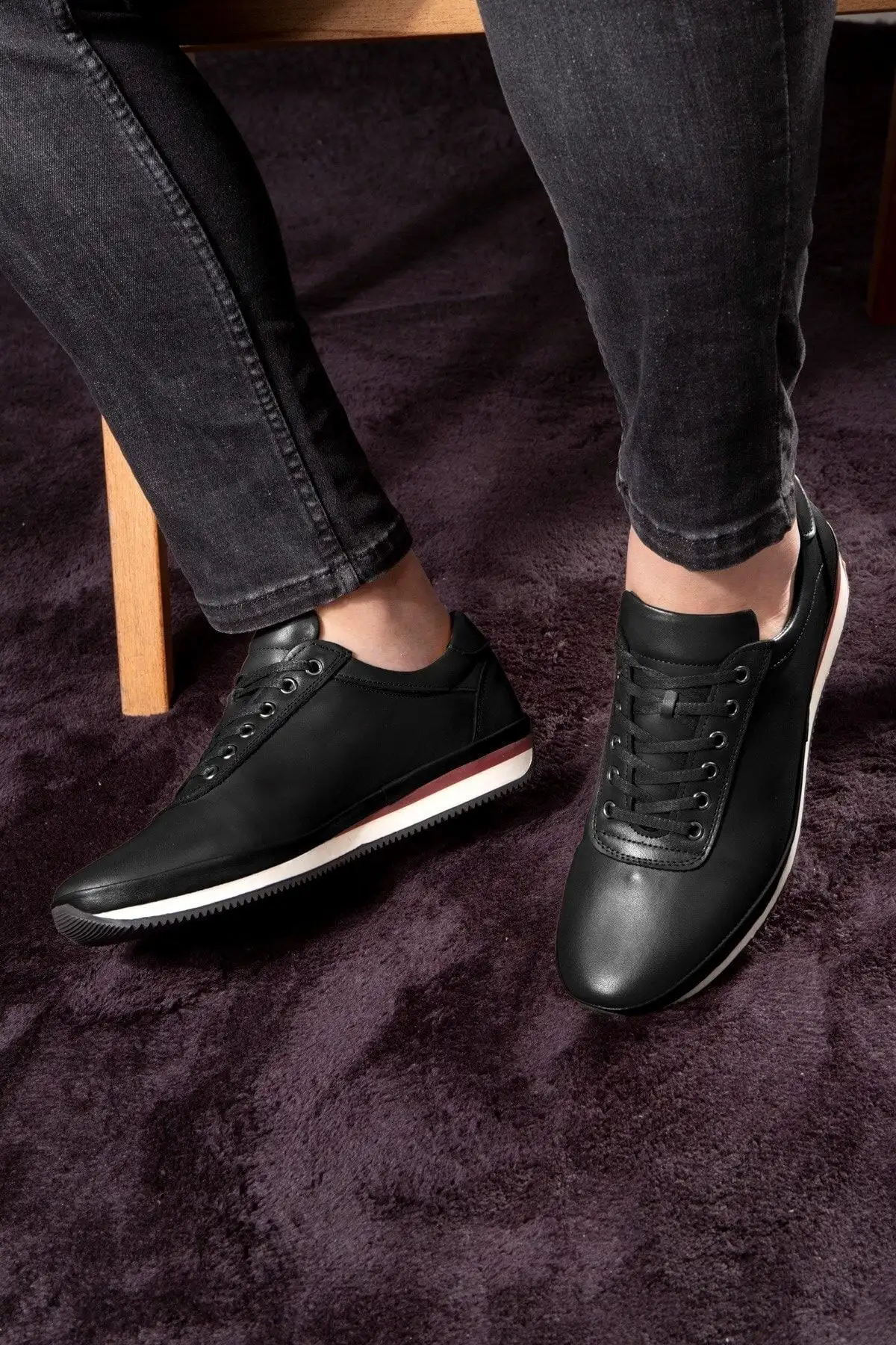 کفش سایز بزرگ مردانه  روزانه  چرمی ساده ،  های گاه به گاه ،  چرمی 100 ٪ - 5660 کفش سایز بزرگ مردانه روزانه چرمی ساده ، های گاه به گاه ، چرمی 100 ٪ - 5660