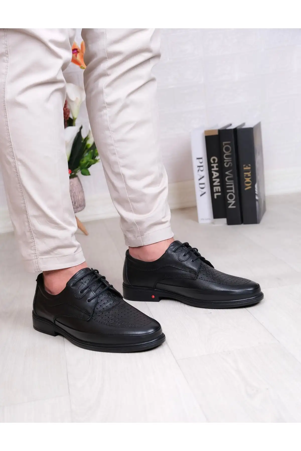 کفش رسمی مردانه بسیار سبک و نرم از چرم طبیعی - 7035